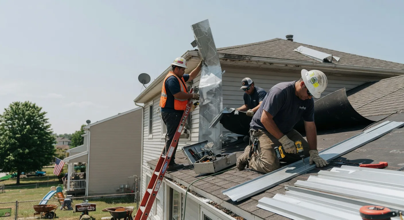 Storm Damage Metal Roof Repair in Reubens, ID